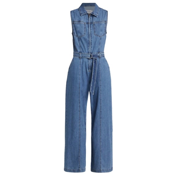 NWT Frame Sleeveless Wide Leg Jumpsuit Happy Indigo size 4
